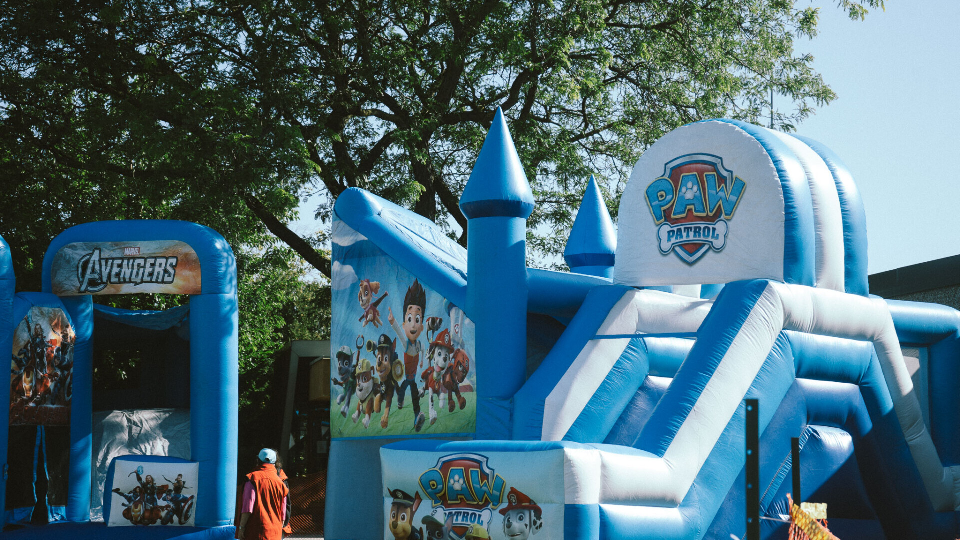 Bouncy castles from carnival